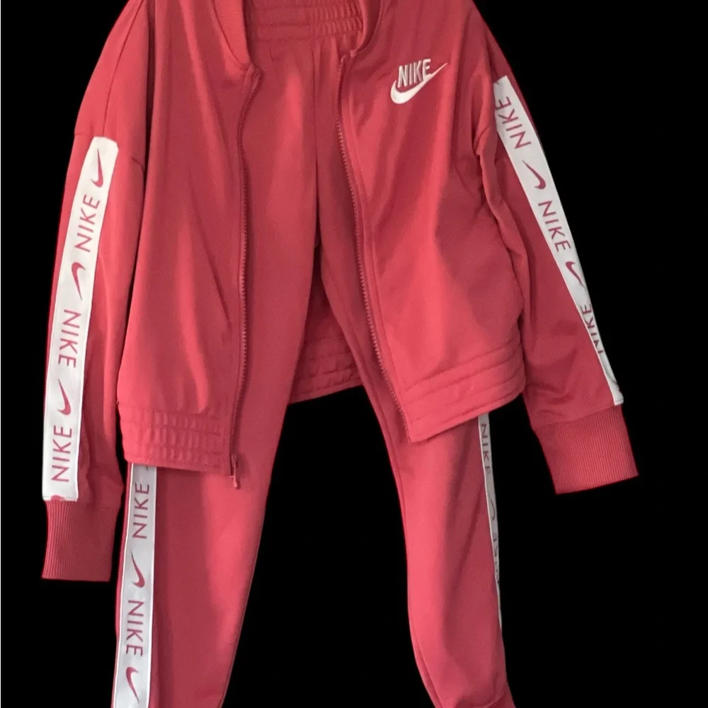 Nike Pink and White Tracksuit Set Size Small